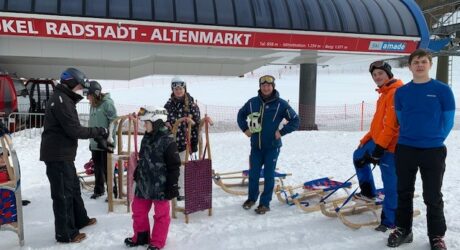 Feuerwehrjugend Mondsee Gruppenfoto vom Skitag